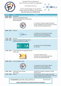 Jornada Técnico-Operativa para Directores y Jefes de Seguridad